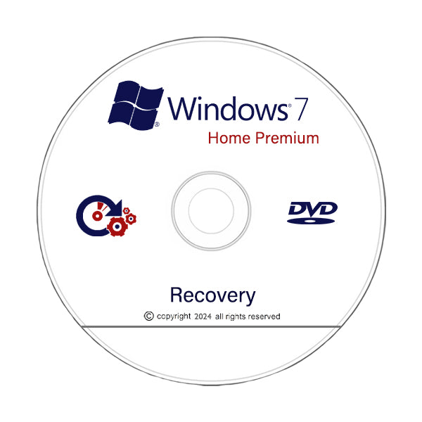 Windows 7 Home Premium Reinstall Recovery DVD