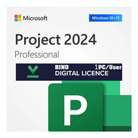 Microsoft Project 2024 Professional Windows PC Lifetime Product License Key