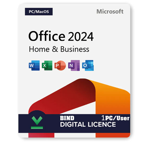 Microsoft Office 2024 Home and Business PC and Mac Lifetime License Key